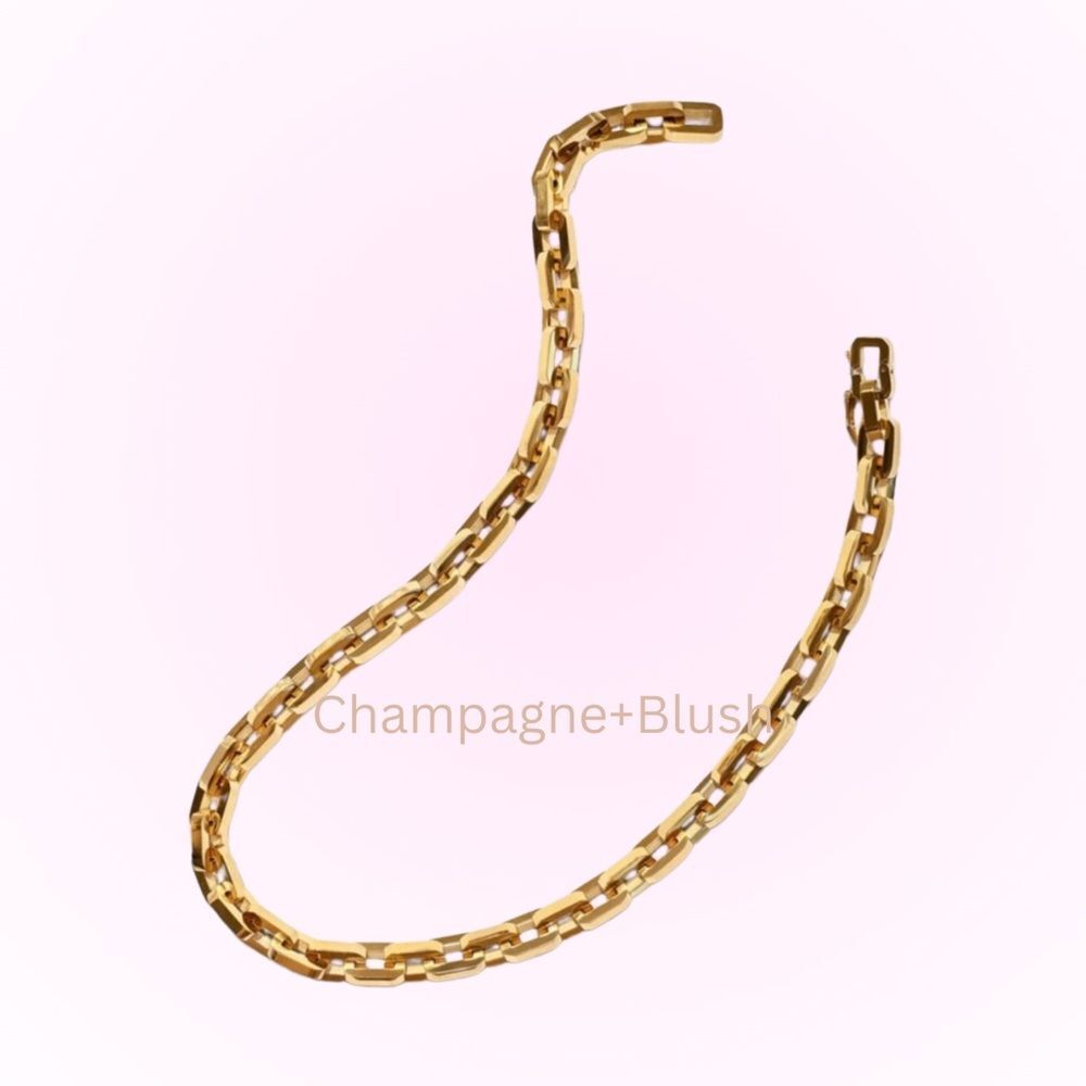 Eddie Borgo | Supra Link Necklace - 17 inch length 24k gold finished $425 retail - Picture 4 of 9